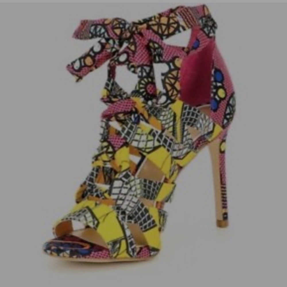 Gianni Bini | Abrianna Printed Lace-Up Dress Scandals